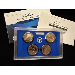 2020-S U.S. Proof Innovation Dollar Set: Complete 4-Coin Set, Original Packaging
