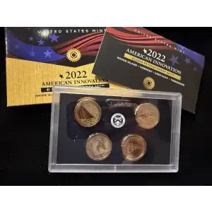 2022-S U.S. Reverse Proof Innovation Dollars: Complete 4-Coin Set, OGP
