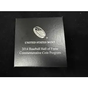 2014 P Baseball Hall of Fame Uncirculated Silver Dollar- Box & COA (2)