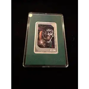 2025 Agoro Trading Coins DC Comics - Green/Emerald Joker 477/500 1oz .999 Silver
