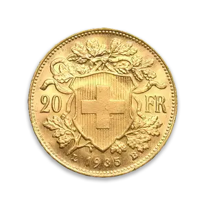 Any Year Gold Swiss 20 Franc (2)