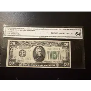 1934-A. $20 B79437372A Other 64