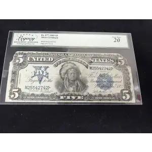 $5 1899 Blue Silver Certificates 277
