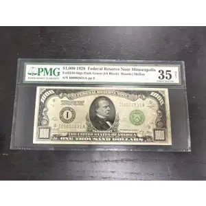 1928 $1,000 I00002831A PMG 35 (3)