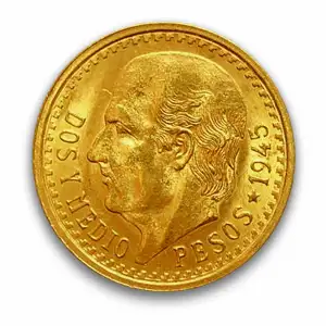 Mexico 2.5 Peso Gold Coin