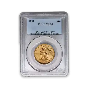 Liberty Head $10 (1838 - 1907) - PCGS - MS63